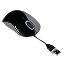 TARGUS Mouse Optico Retractil USB Negro/Gris